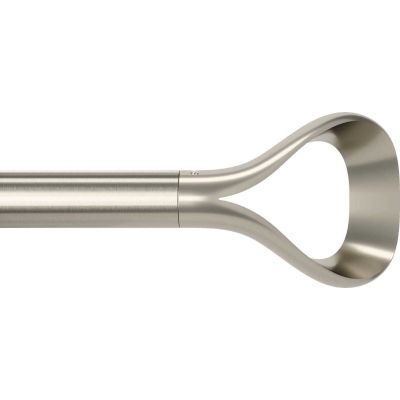 Tringle à rideaux extensible Loop (Nickel)