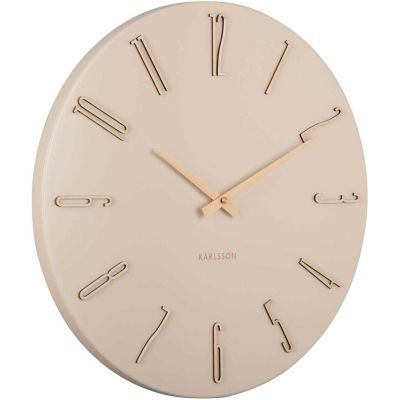 Horloge murale en métal Esmerado 40 cm (Blanc)