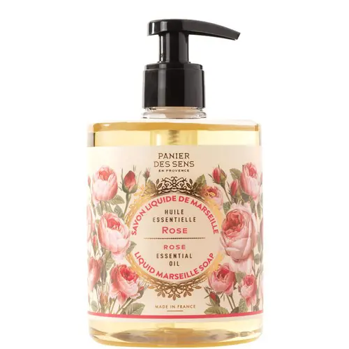 Pour compléter vos extérieurs:Savon liquide de Marseille rose Panier des Sens - 500 ml