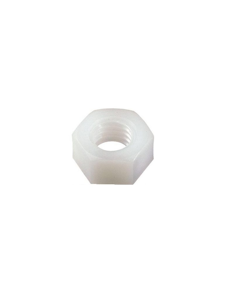 Ecrou nylon naturel Hexagonal HU M14 S/PLAT 21 – 1 pièce