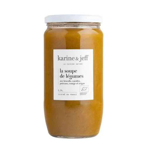 Pour transformer vos extérieurs：La soupe de légumes bio Karine & Jeff - 780 ml