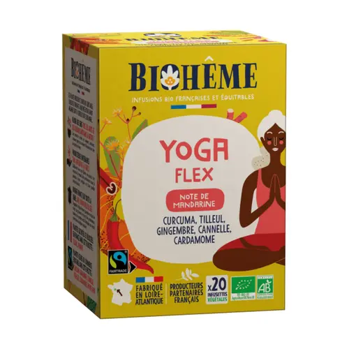 Pour l’univers du jardin:Infusion bio Biohême Yoga Flex - 20 infusettes