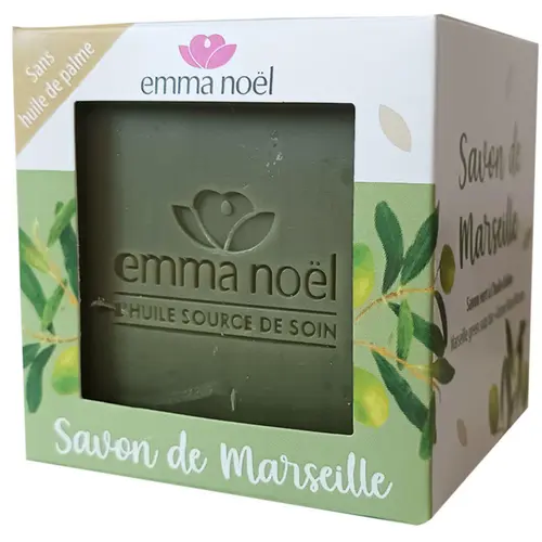 Pour organiser le jardin:Savon de Marseille à l’huile d’olive Emma Noël - 300 g