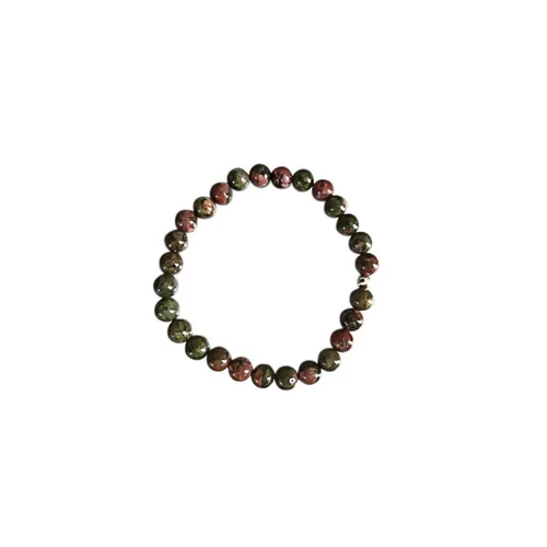 Essentiel maison：Bracelet unakite vert 6mm