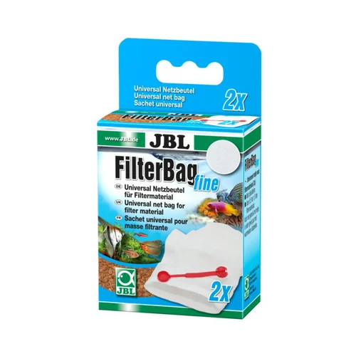 La solution pour vos extérieurs：Sachets universels pour masse filtrante aquarium coloris blanc JBL Filet Filterbag - x 2