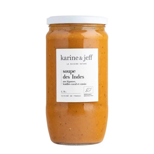 Loisirs jardin:Soupe des Indes bio Karine & Jeff - 780 ml