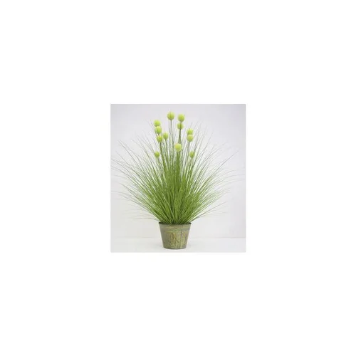 Pour tous vos besoins extérieurs：Graminée pompon verte artificielle en PVC x 48 - 32,5 x 30,5 x 165 cm