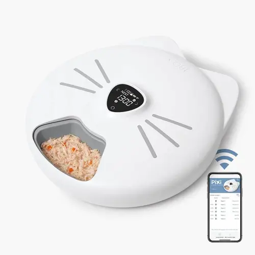 À découvrir pour l’extérieur：Distributeur de repas connecté pour chat Catit Pixi Smart - 6 repas