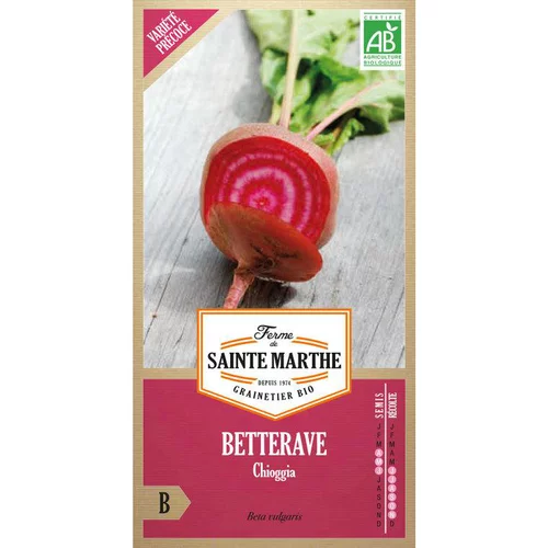 Accessoire jardin：Graines de betterave potagère chioggia bio Ferme de Sainte Marthe - graines à semer