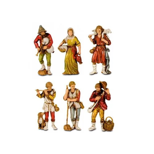 Simple pour le jardin:Assortiment de 3 santons de berger - 8 cm