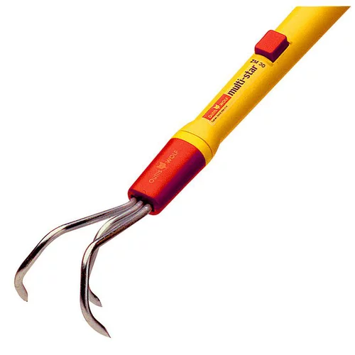 Pour mieux équiper vos extérieurs:Griffe 3 dents à main coloris métal