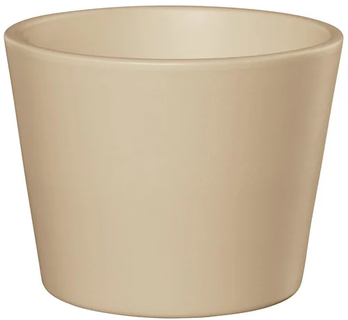 Pour valoriser votre jardin:Cache pot en céramique crème Fresh CR17 - Ø 17,5 x H 16 cm