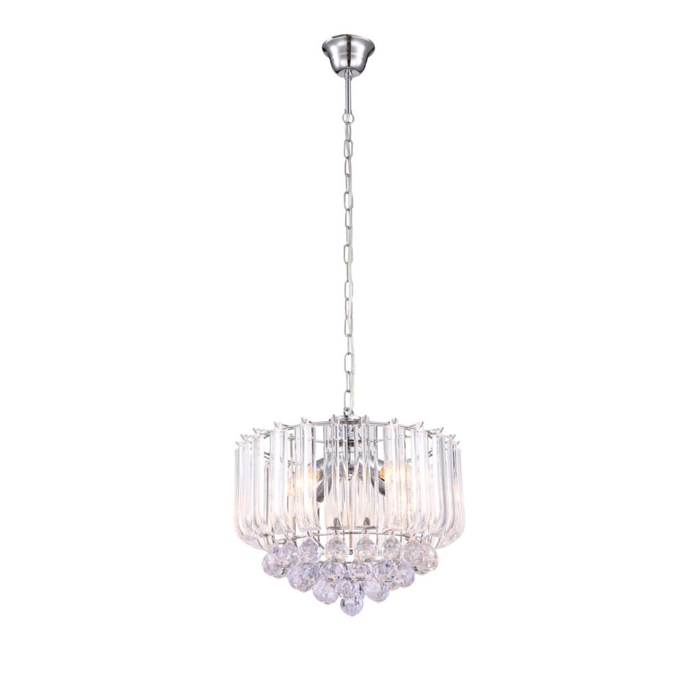 Globo Minnesota Suspension Plafonnier Chrome 4x E14