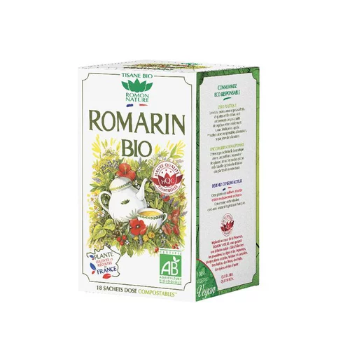 Pour mieux organiser votre jardin:Tisane Romarin France bio - 18 sachets