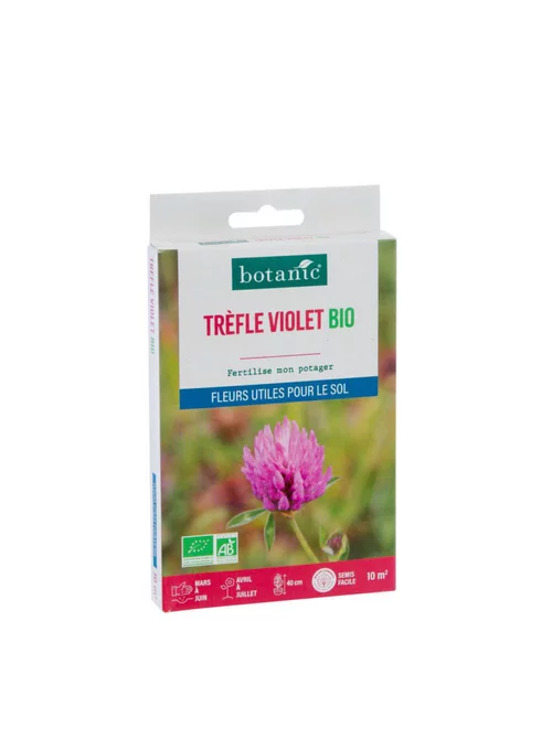 Pour un jardin agréable:Graines de Trèfle violet bio botanic® - graines à semer (10 m²)