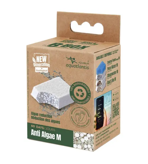 Pratique pour le jardin:Masse filtrante pour aquarium coloris blanc Aquatlantis B-Box anti-algues - Taille M
