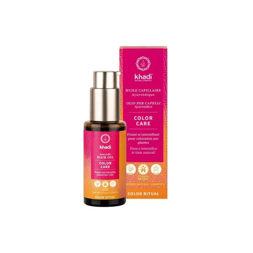 Indispensable au jardin:Huile capillaire ayurvédique Khadi Color Care - 50 ml