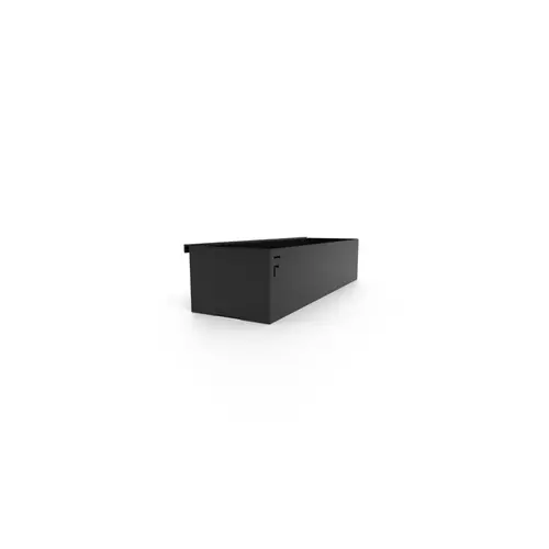 Utile dehors：Bac de rangement noir Forge Adour - 30 x 8,6 x 6 cm