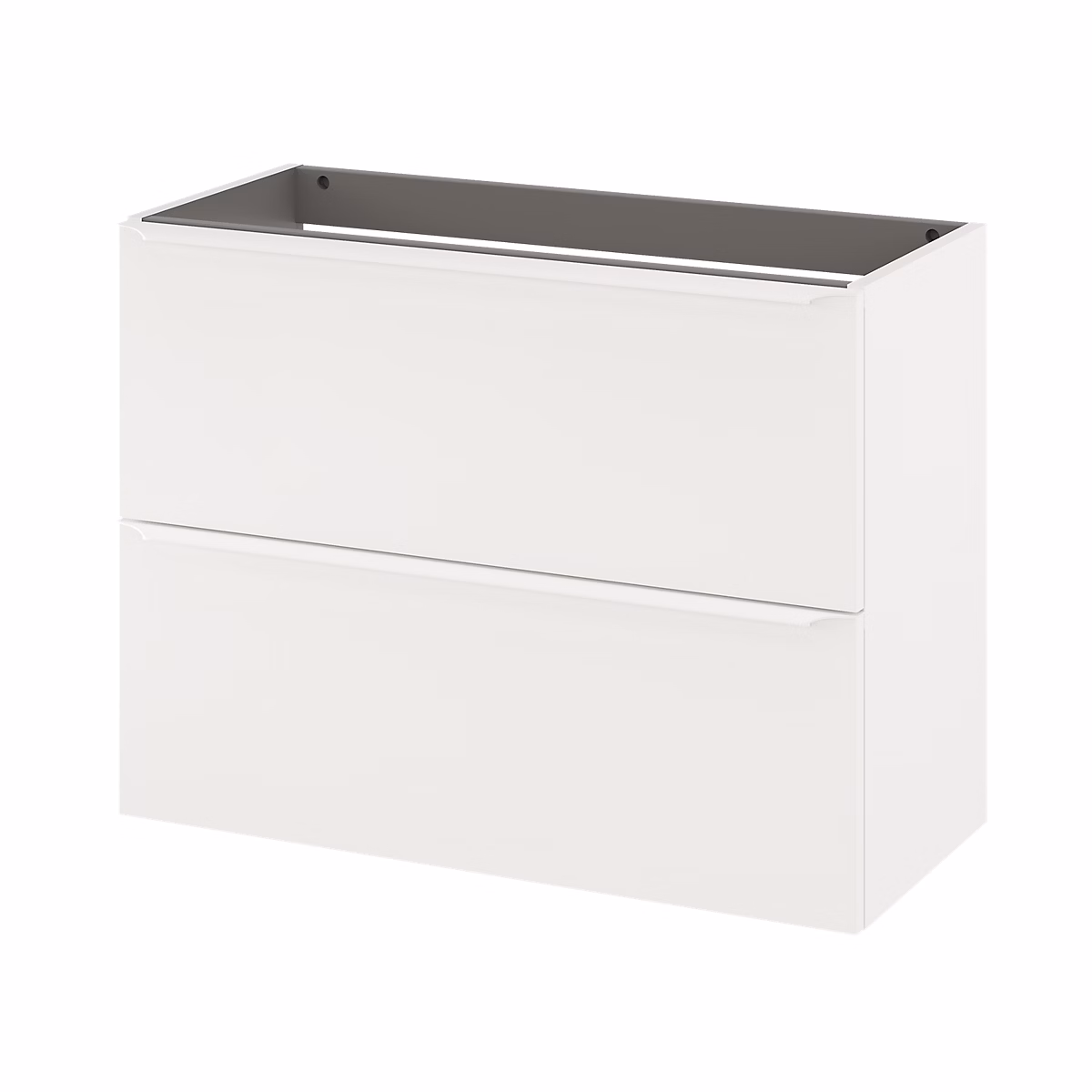 Meuble sous vasque suspendu faible profondeur l.80 x H.60 x P.36 cm – blanc mat, GoodHome Imandra