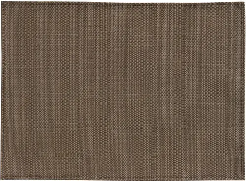 Essentiel pour le jardin:Set de table PVC et polyester coloris café Canna - 45 x 33 cm