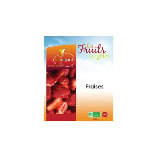 Pour tous vos besoins extérieurs:Fraises surgelées biologiques Bioreg en sachet - 300 g