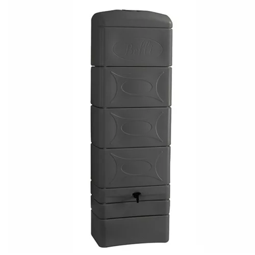 Votre allié au jardin:Récupérateur à eau Déco 300 L anthracite 60 x 34 x h 183 cm