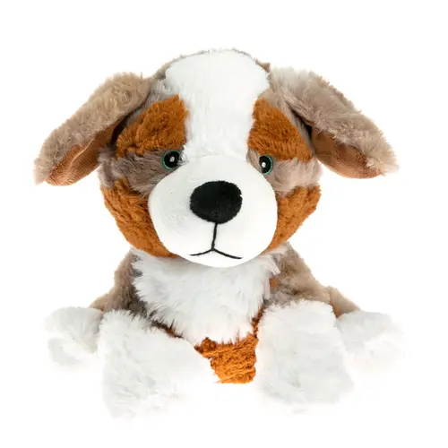 Accessoire pour le jardin:Peluche bouillotte berger australien marron aux grains de blé et à la lavande Artisan du Bien-Être