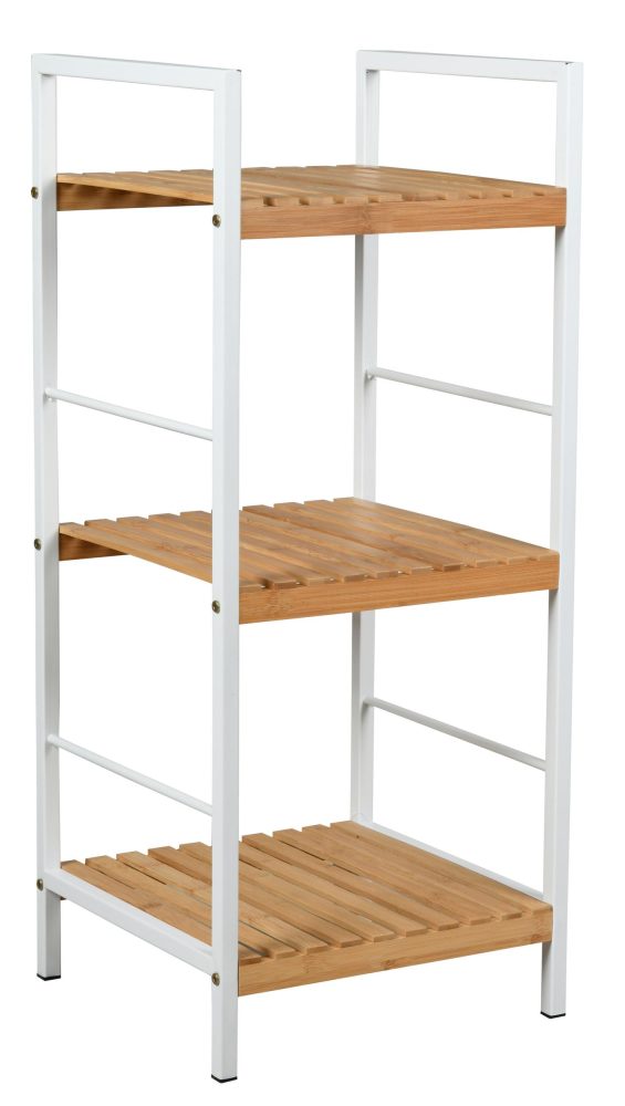 Étagère en métal et bambou ajouré (Petit)