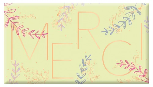 Sélection extérieure：Chocolat au lait bio « Merci » Art Grafik - 40 g