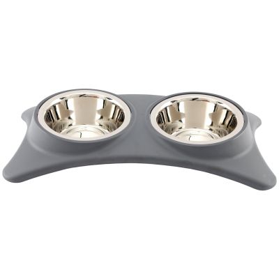 Gamelle double en inox et polypropylène