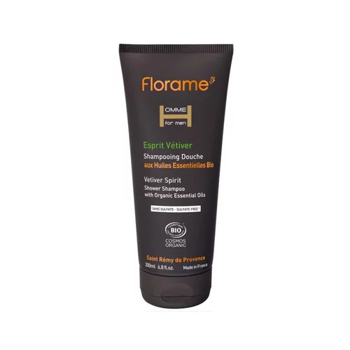 Pour organiser vos extérieurs:Shampoing Douche Esprit Vétiver tube 200 ml noir