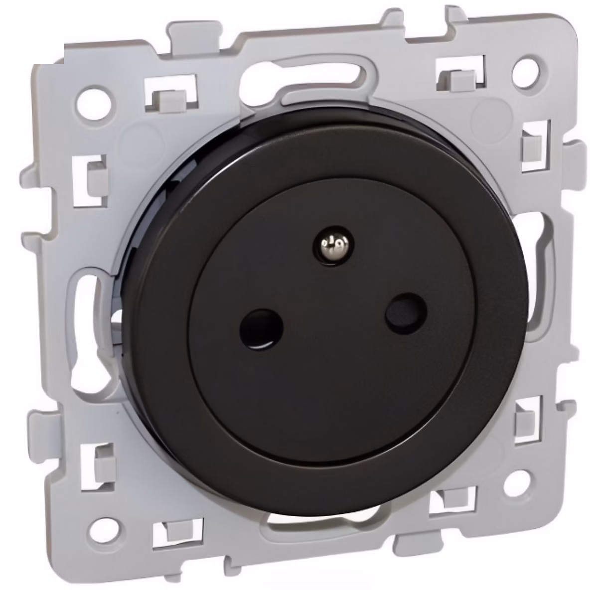 60339 Eur'ohm Square Prise De Courant 2p+t Affleurante Anthracite
