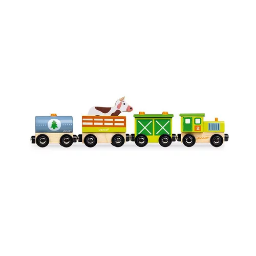 Esprit extérieur:Train femre story Janod - 33,5 cm de longueur