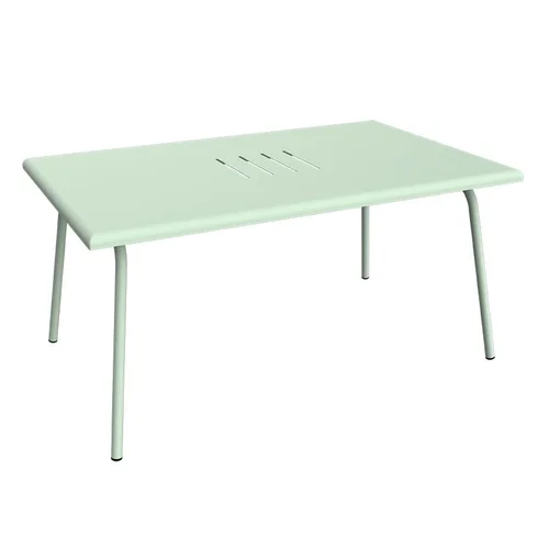 Essentiel maison:Table basse Monceau rectangulaire coloris vert en acier Fermob - 92 x 57 cm