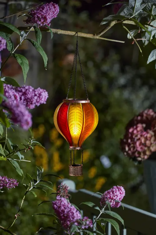 Essentiel jardin:Décoration extérieure à suspendre ballon CoolFlame effet blanc chaud - 45 x 14 x 15 cm