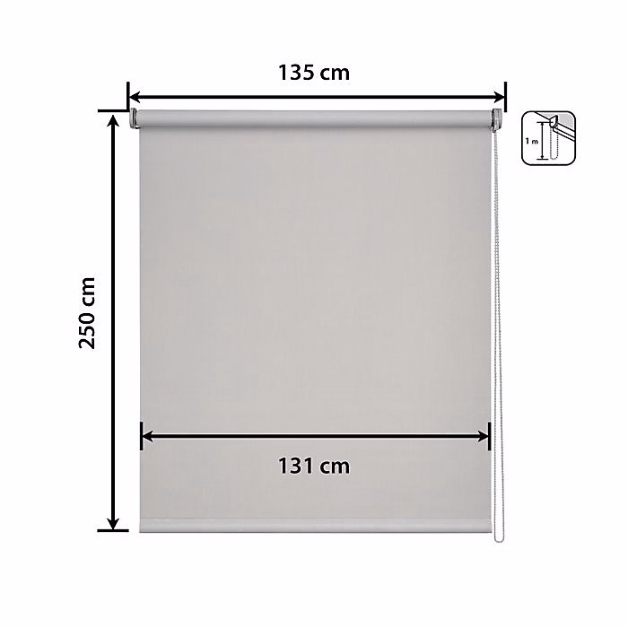 Easydeco | Store Enrouleur motorisé à batterie Screen Premium ( Gris – 135 × 250 cm)