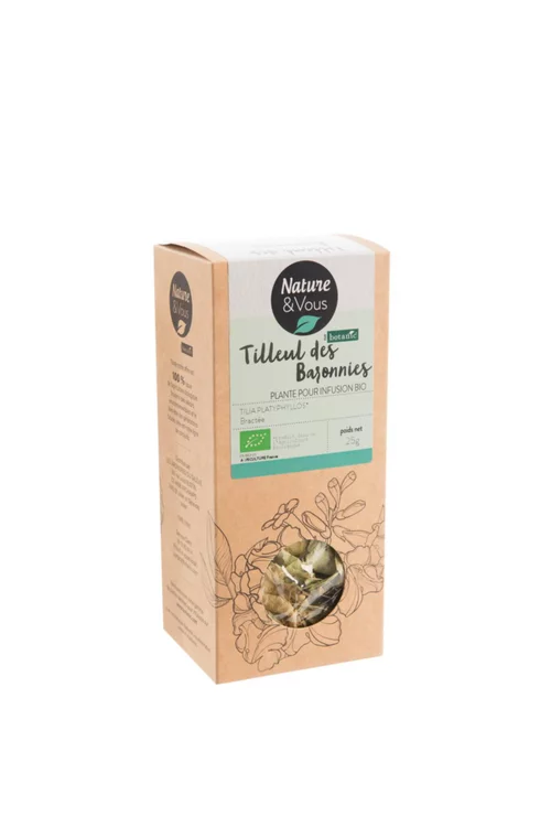 Nature utile:Infusion bio tilleul bractée des Baronnies Nature & Vous – 25 g