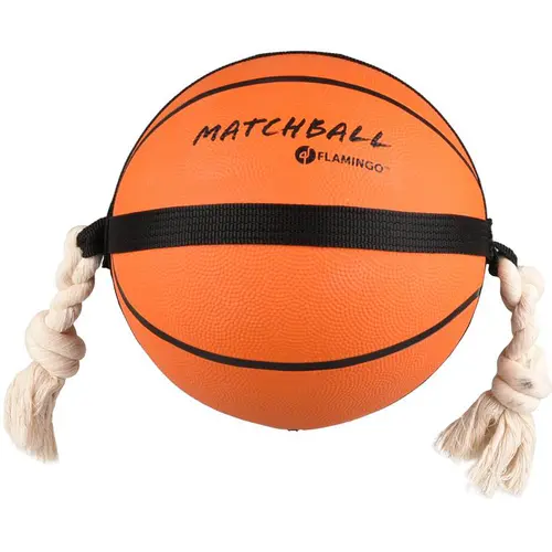 Une solution pratique pour l’extérieur:Balle pour chien orange Flamingo Actionball basket - Ø 24 cm
