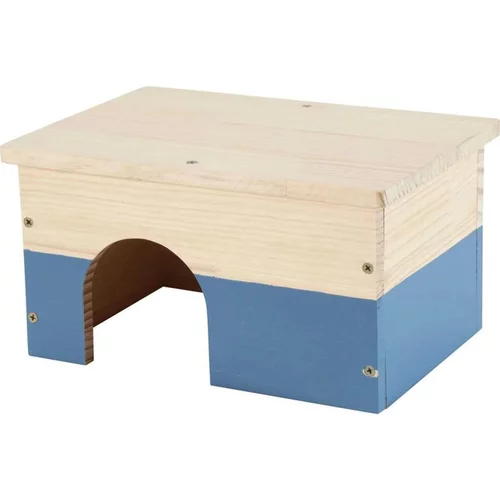 Pour améliorer votre jardin:Maison en bois pour cochon d'Inde coloris bleu Zolux Neolife – Taille L