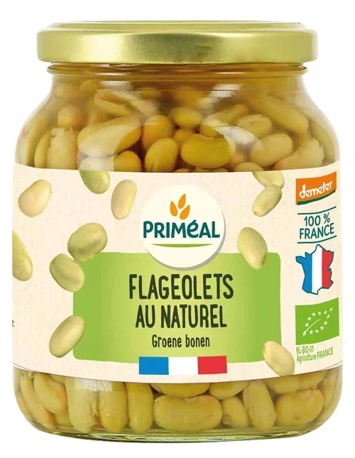 Moderne au jardin：Flageolets bio de France en bocal de 370 ml