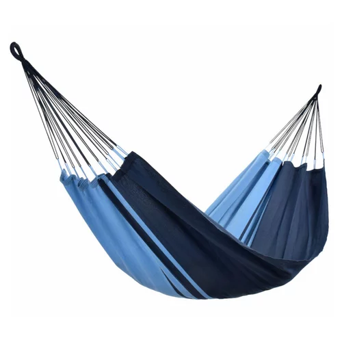 Mieux dehors:Hamac coloris bleu Caraïbes en polypropylène Jobek Hamac Kocon - 340 x 140 cm
