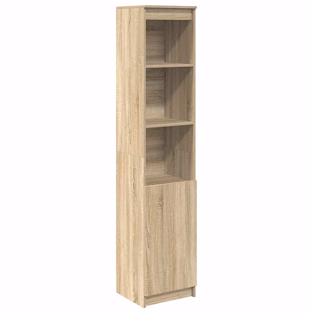 Buffet haut chêne sonoma 37 – 5 × 35 × 180 cm bois d'ingénierie vidaXL