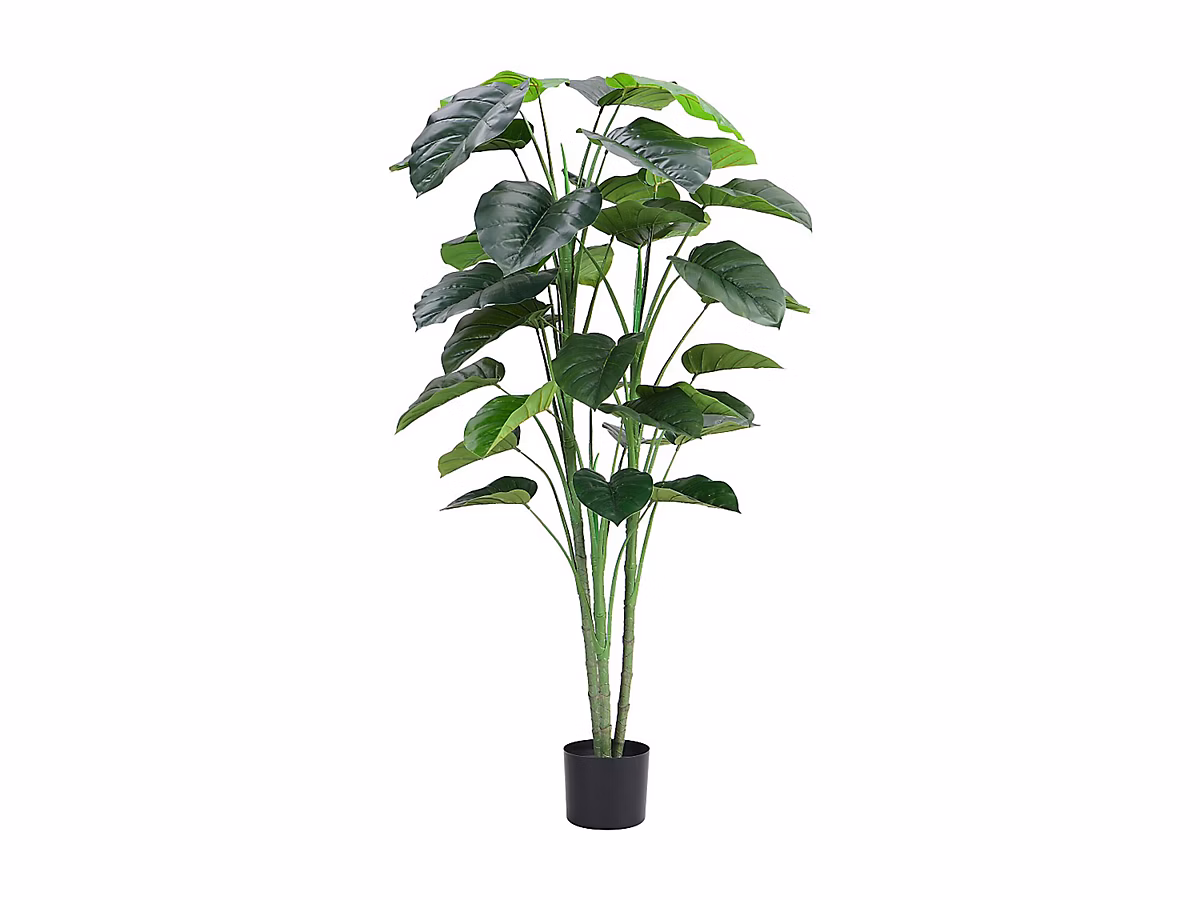 Arbre artificiel de taro avec pot – H.160, Vert, BAJA