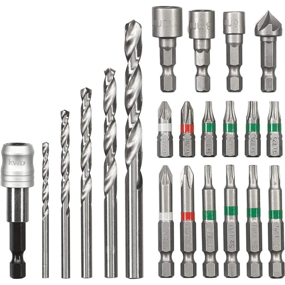 KWB Accessoires pour Perceuse Visseuse sans fil Bit-Bohrerbox 22tlg. S-Box