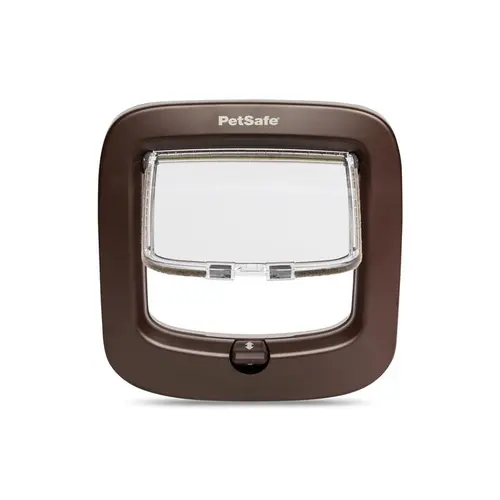 Idée utile:Chatière Petsafe 4 positions luxe brune