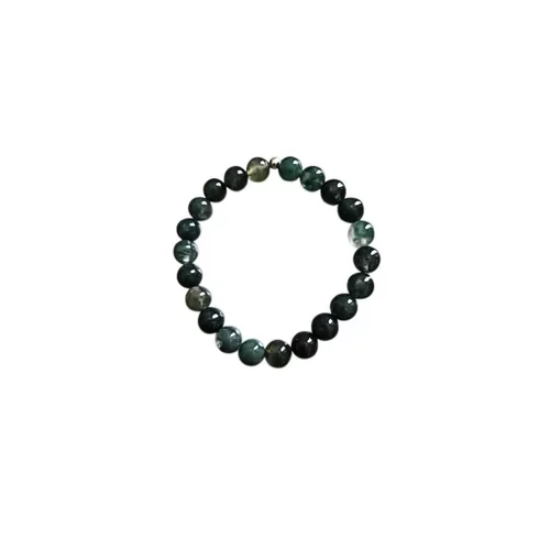 Extérieur moderne：Bracelet agate mousse 6mm