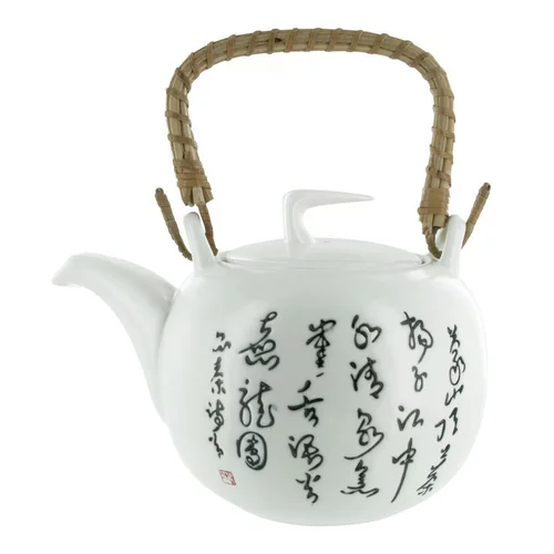 Une idée maline pour l’extérieur:Théière en porcelaine blanche Jiangxi - 1 L