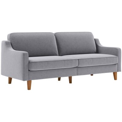Canapé 3 places en tissu Robin (Gris clair)
