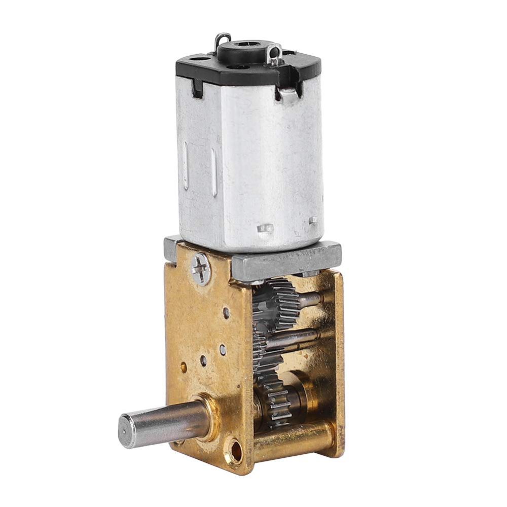 Mini moteur à engrenages 6 V à brosse CC, moteur à engrenages à vis sans fin Micro Turbo N20(DC6V 35RPM)