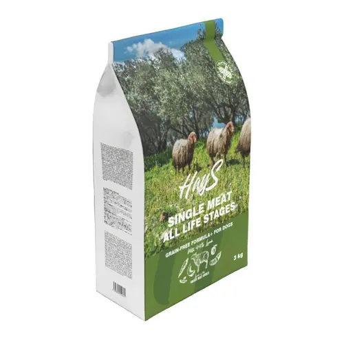 Pour compléter votre jardin：Croquette pour chien adulte mono-protéine d'agneau sans céréales Hays - 3 kg